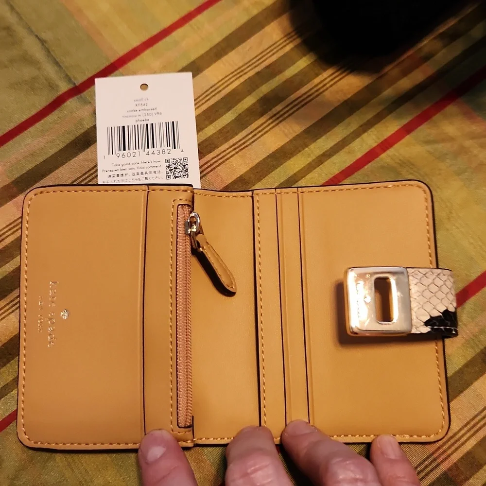 Kate Spade KF542 Phoebe Snake Embossed Small Card Holder